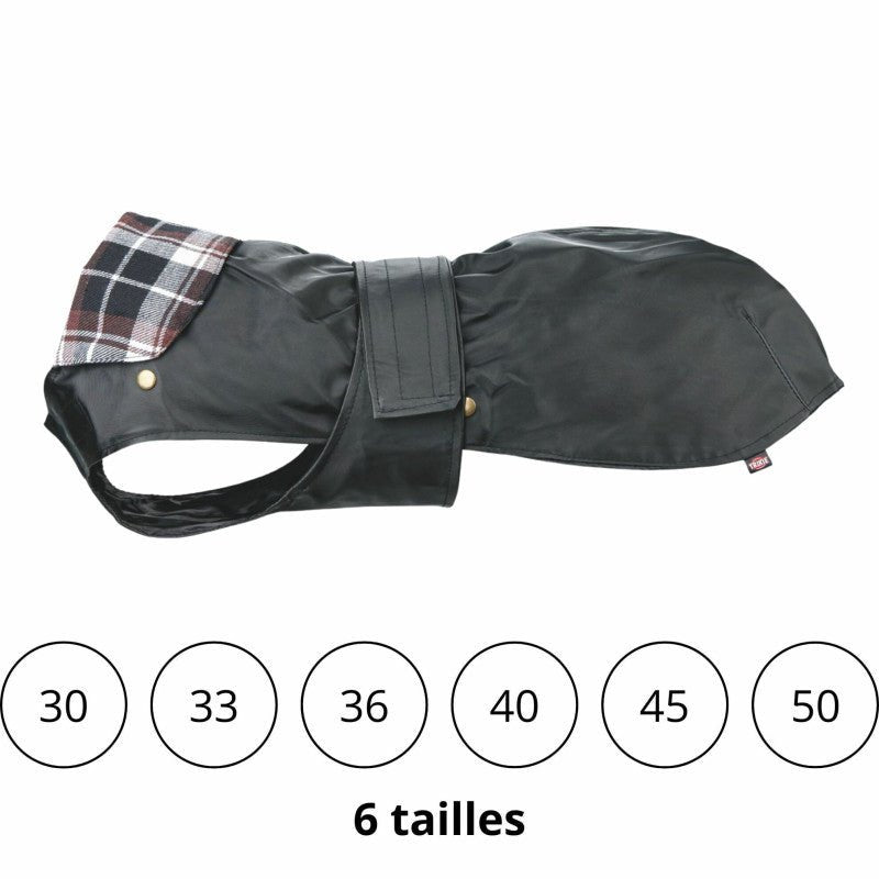 Imperméable Paris noir pour chien – Trixie - La Meute Trufféo