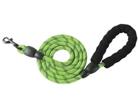 Topmast Looplijn Nylon - Lengte 120 cm - 12mm met Stevige Softgreep - Groen gemeleerd