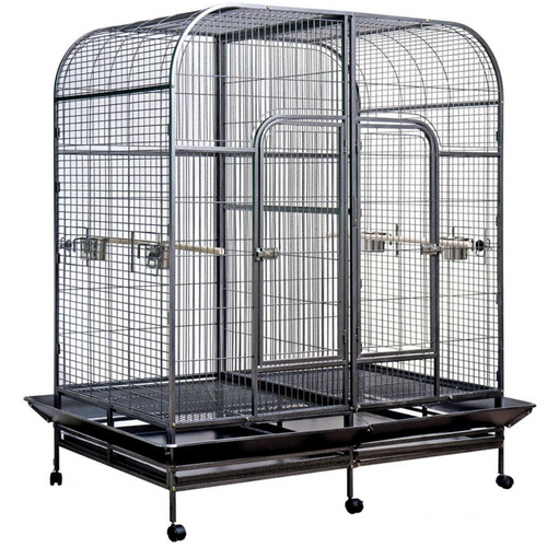 Cage Perroquets Twins Double - Anthracite 162 x 81.5 x 185 cm