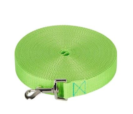 🐾 Longe d’entraînement 5 à 20 m – Nylon recyclé (2 cm)