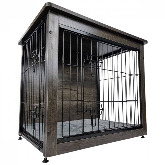 Cage pour chien Topmast - Gris foncé - Avec tapis de cage - Différentes tailles TOPMAST