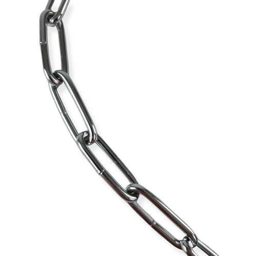 Topmast Vintage Dressage Chain - Silver Long Link Collar