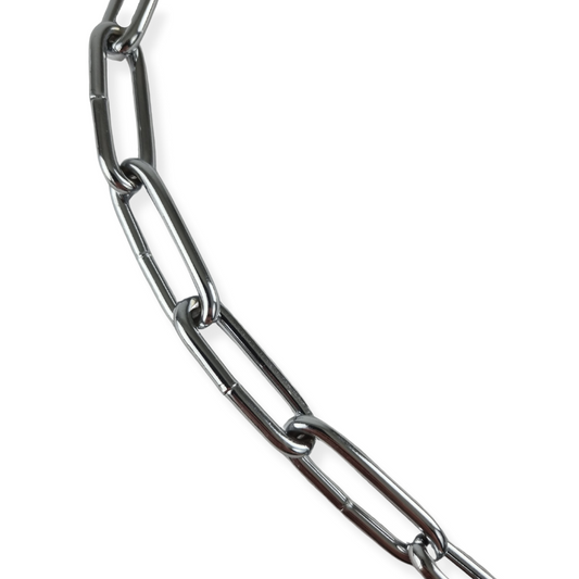 Topmast Slipketting Vintage - Trainingshalsband Met Lange Schakels - Zilver