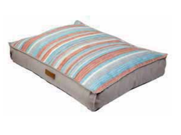Topmast Hondenkussen Hondenmatras Alva - Roze & Blauw - XL - 103 x 88 x 13 cm