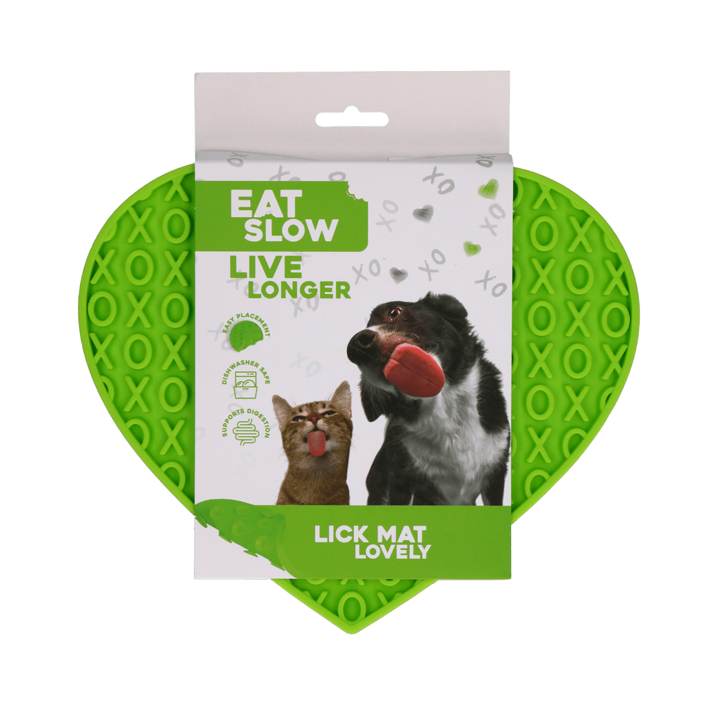 Tapis de léchage Eat Slow Live Longer — Cœur - La Meute Trufféo