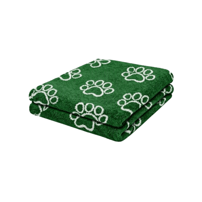 Tapis Vet Bed motif pattes verte exclusif - La Meute Trufféo