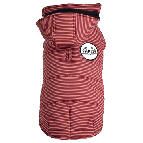 Doudoune rayée à capuche pour chien – Bobby