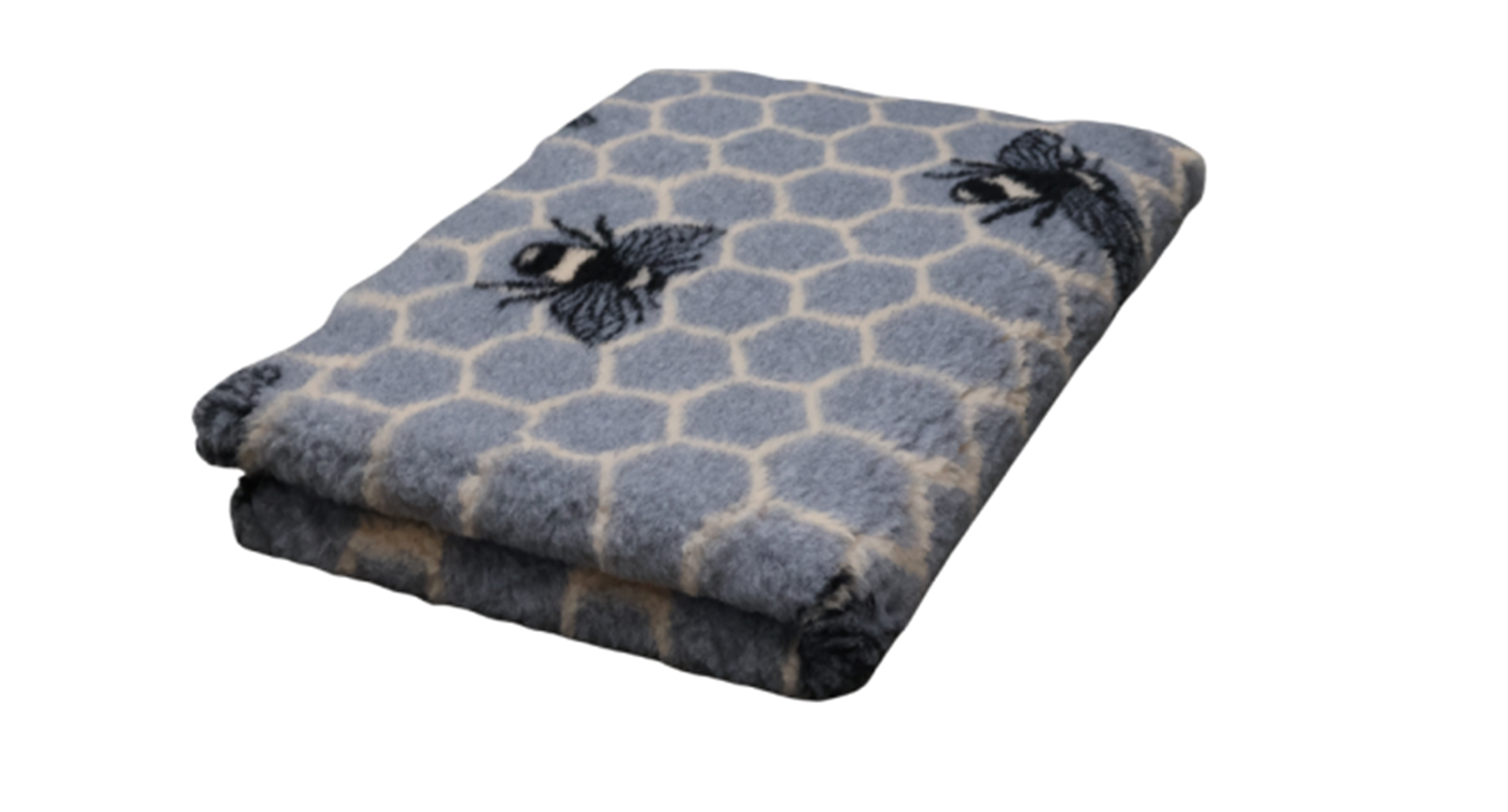Vet Bed Bees - Grijs Antislip Hondenmat