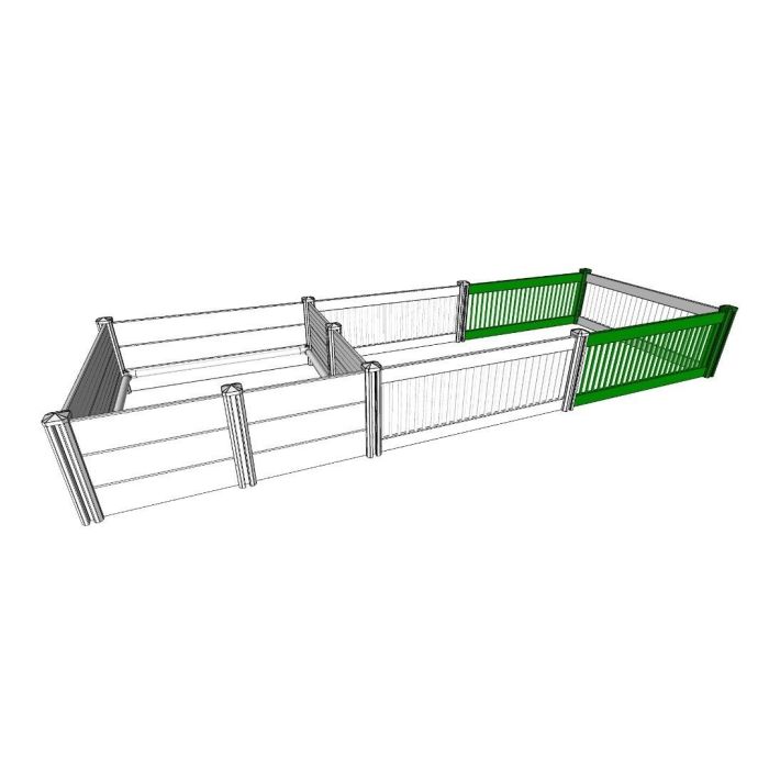 Caisse de mise bas avec extension Topmast en PVC rigide - Taille au choix TOPMAST