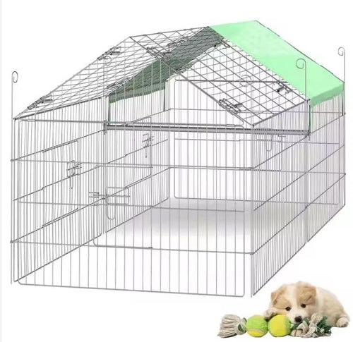 Enclos Lapin Outdoor Topmast - Métal Galvanisé - Taille L 180 x 75 x 75 cm