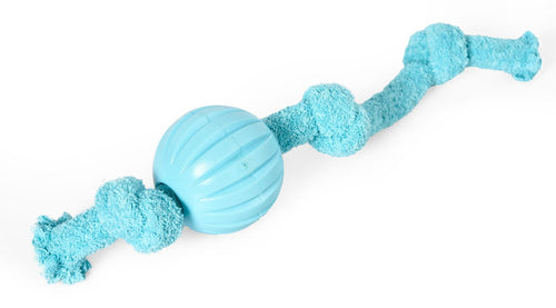 Topmast Knots - Corde à Mâcher avec Balle - Bleu - 8 x 47 cm