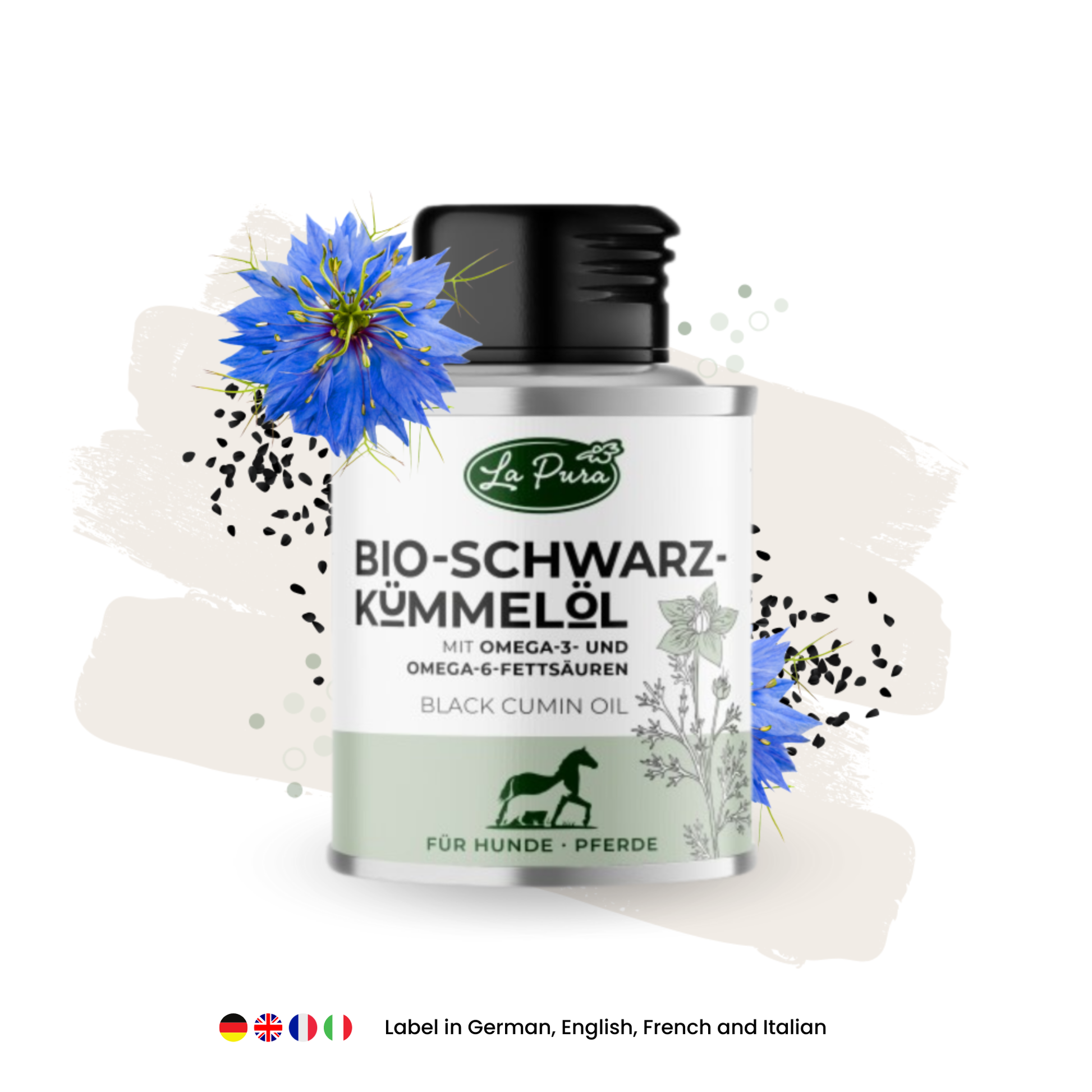Huile biologique de cumin noir LaPura 100 ml Kauartikel.com GmbH