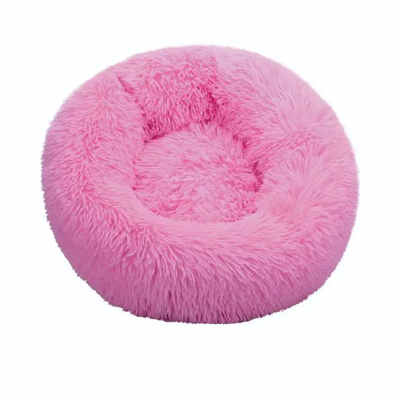Round Cat Beds House Soft Long Plush Best Pet Dog Bed for Dogs Basket Pet Products Cushion Cat Bed Cat Mat Animals Sleeping Sofa