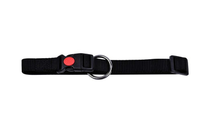 Topmast Hondenhalsband - Met Wienerlock Kliksluiting - Nylon - Zwart
