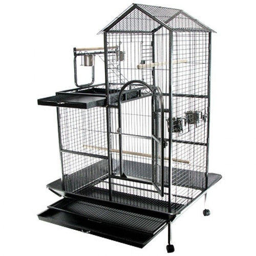 Cage Perroquets TORINO Anthracite 93 x 60 x 160 cm
