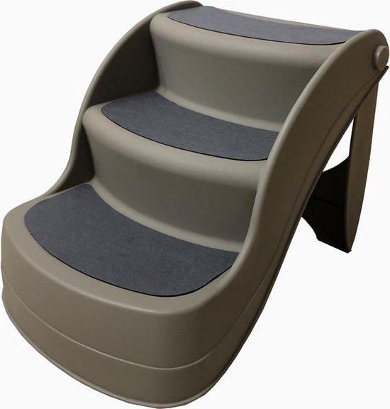 RETOUR - Topmast Hondentrap Fold - Banksteltrapje - 49 x 38 x 38 cm - Grijs