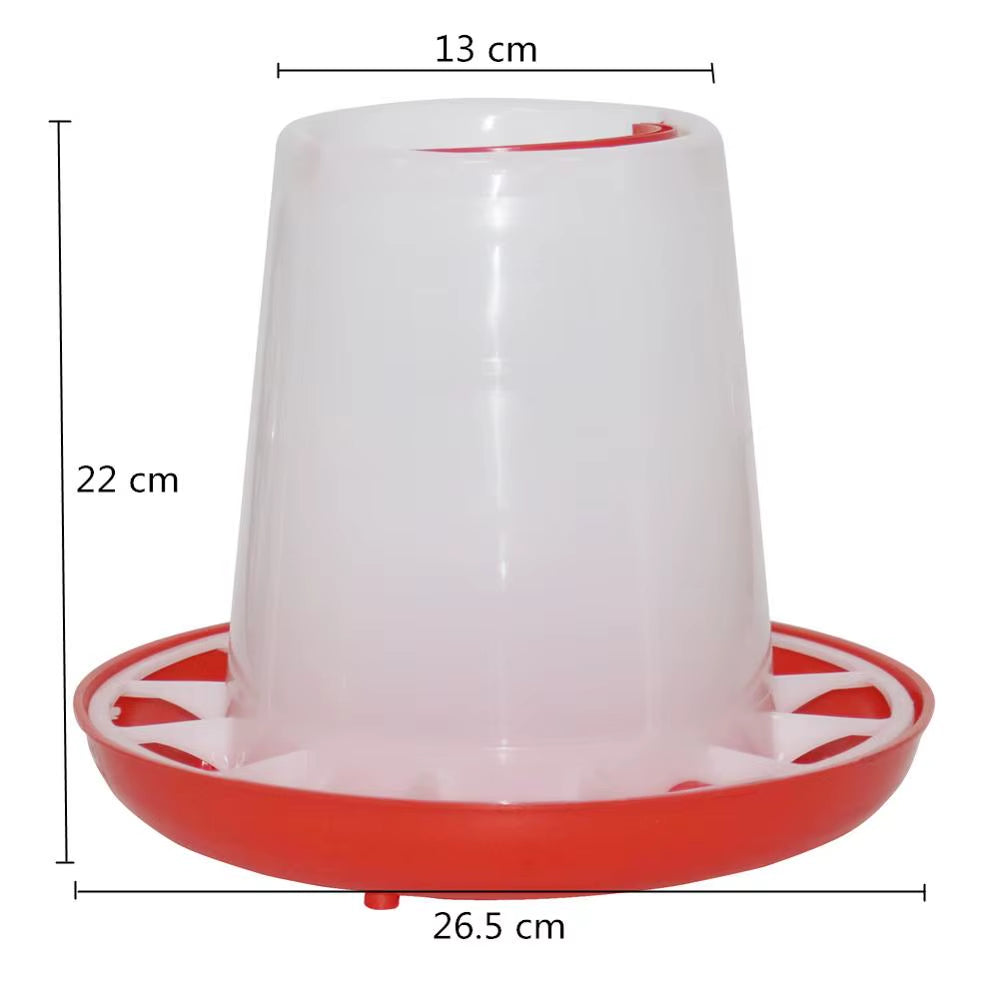 3 KG Chicken Drinker/Feeder Rooster Hen Drinking Cups Feeding Cup Farm Animal Poultry Chicken Farm Feeding Watering Supplies