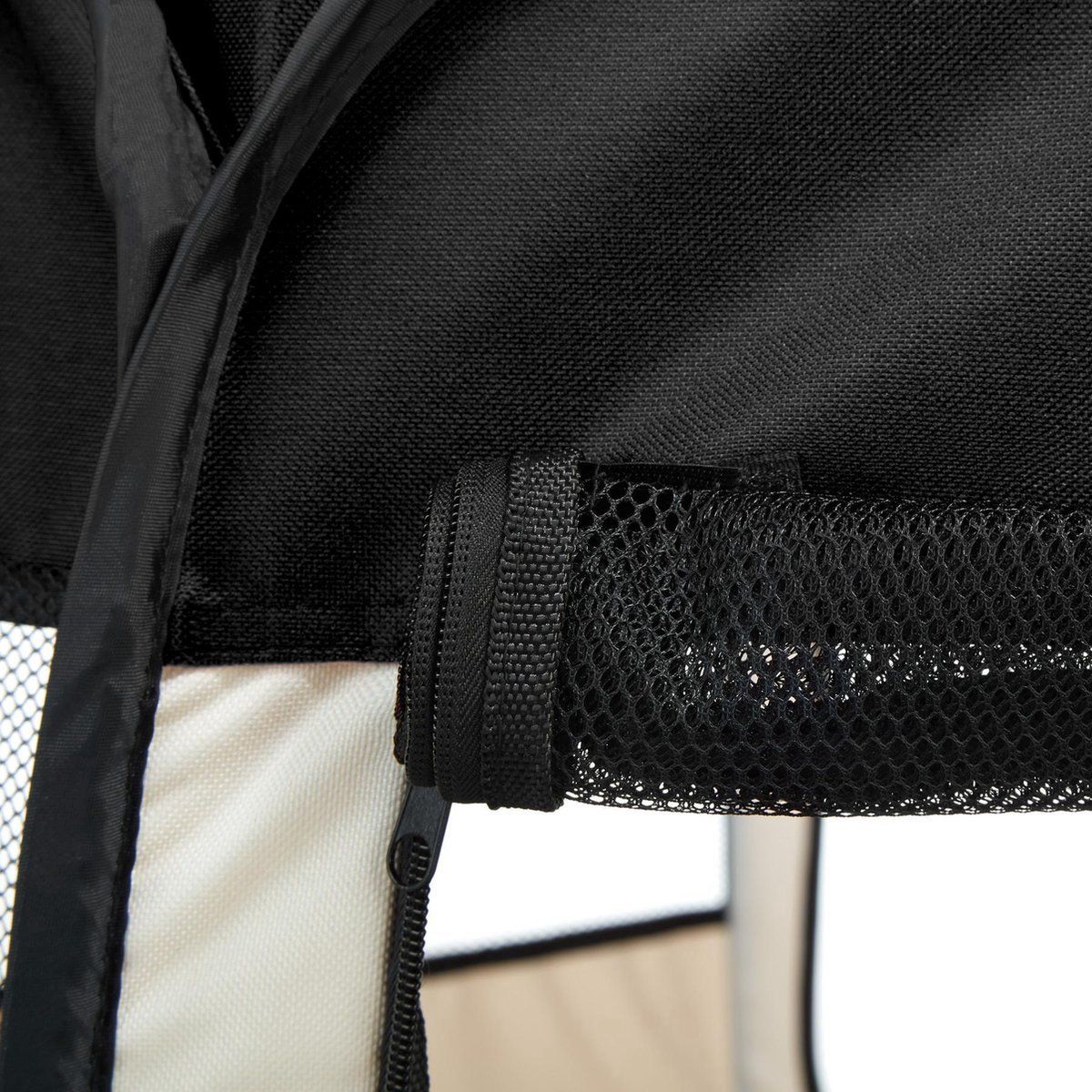 Topmast Nylon Puppyren - Zwart - 8 hoekig
