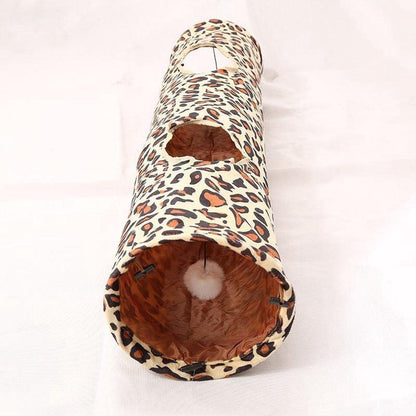 Topmast Leopard Kattentunnel - Speeltunnel 120 x 25 CM
