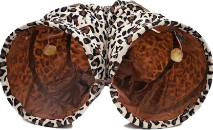 Topmast Leopard Kattentunnel - Speeltunnel 120 x 25 CM
