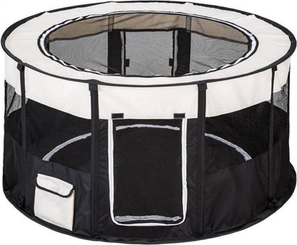 Topmast Nylon Puppyren - Rond - Opvouwbaar - Zwart