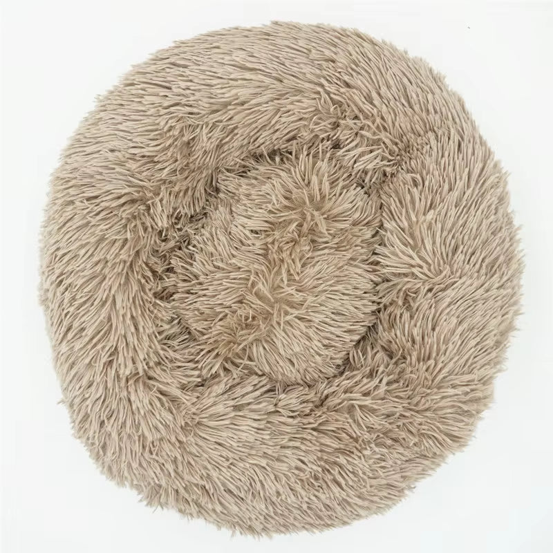 Pet Dog Bed for Dog Large Big Small for Cat House round Plush Mat Sofa Dropshipping Products Pet Calming Bed Dog Donut Bed