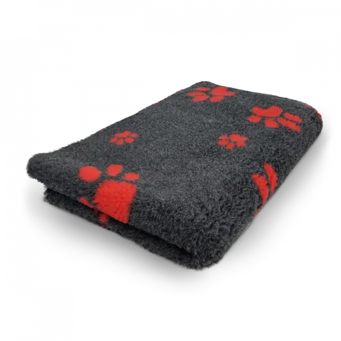 Vetbed à motifs empreintes de pattes deux couleurs – Toutes couleurs Trufféo