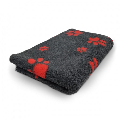Vetbed à motifs empreintes de pattes deux couleurs – Toutes couleurs Trufféo