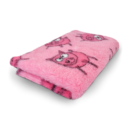 Vet Bed Farm Animals - Pinky Piglet - Antislip Hondenmat - Roze