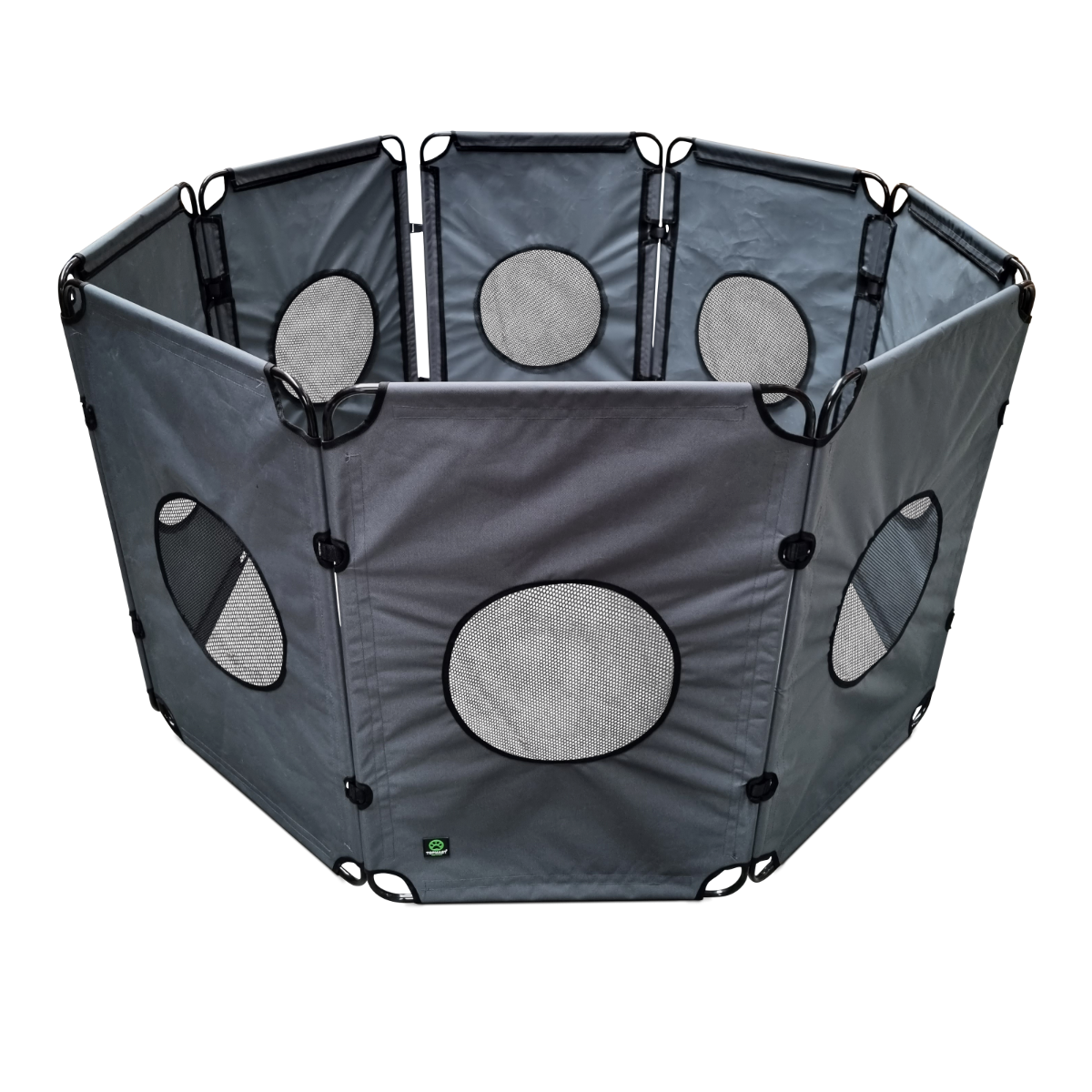 Topmast OutPaws Adventure - Opvouwbare Puppyren - Antraciet - 490 cm