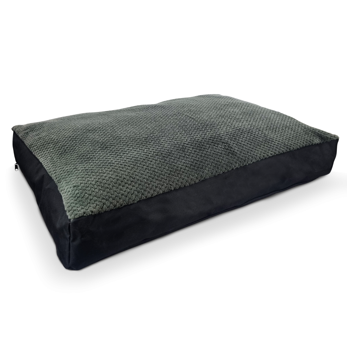 Topmast Hondenkussen Jacquard - Grijs Fleece - Zachte vulling - 100 x 70 x 10 cm