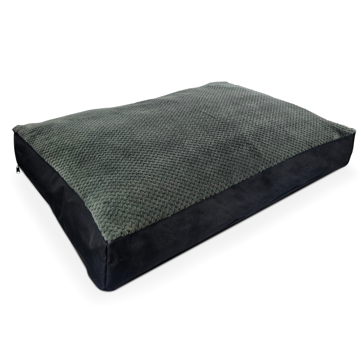 Topmast Hondenkussen Jacquard - Grijs Fleece - Zachte vulling - 100 x 70 x 10 cm