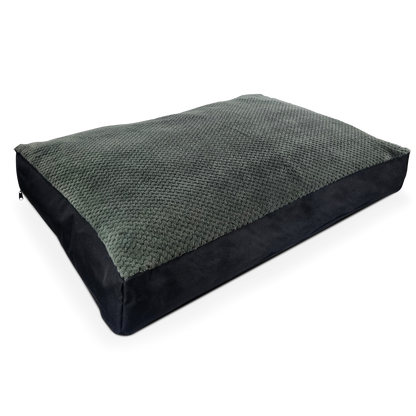 Topmast Hondenkussen Jacquard - Grijs Fleece - Zachte vulling - 100 x 70 x 10 cm