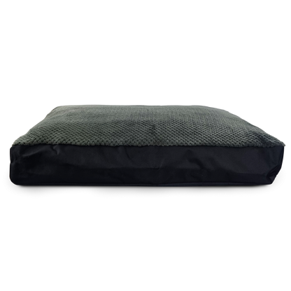 Topmast Hondenkussen Jacquard - Grijs Fleece - Zachte vulling - 100 x 70 x 10 cm