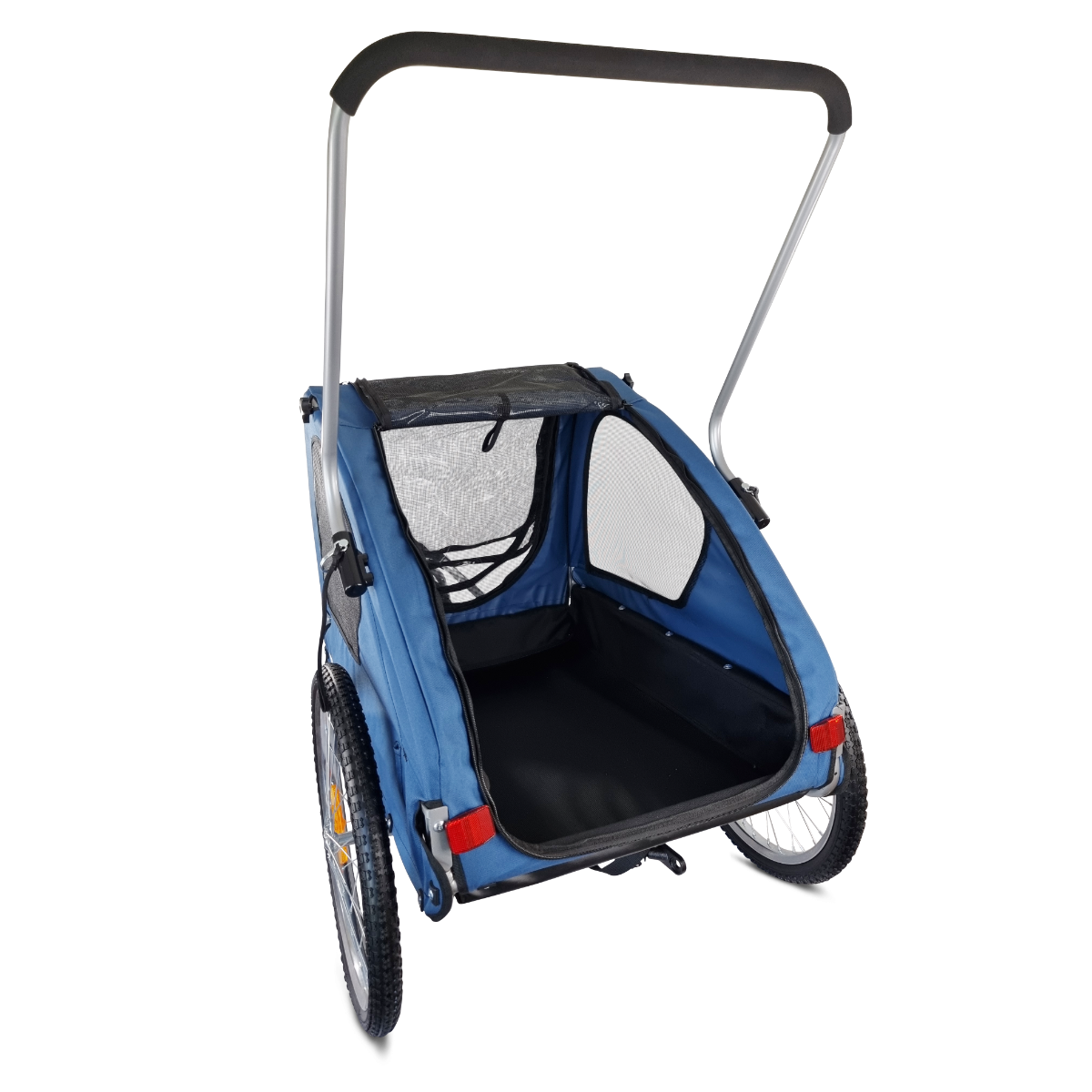 Topmast Hondenfietskar Streamline - Met Jogger Functie en Draaibaar voorwiel - Opvouwbaar - Blauw