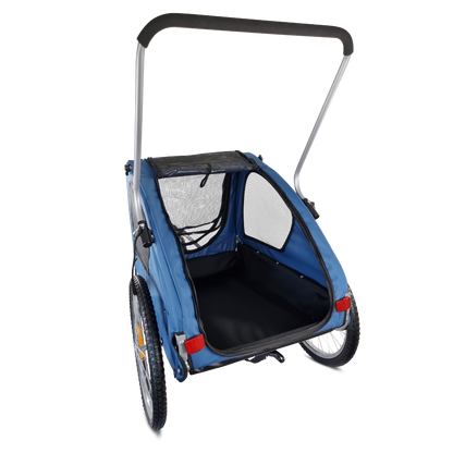 Topmast Hondenfietskar Streamline - Met Jogger Functie en Draaibaar voorwiel - Opvouwbaar - Blauw