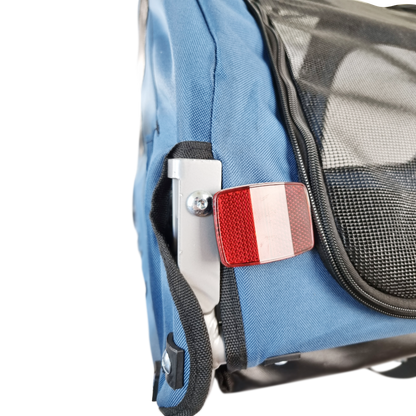 Topmast Hondenfietskar Streamline - Met Jogger Functie en Draaibaar voorwiel - Opvouwbaar - Blauw