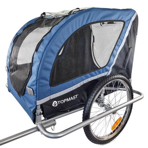 Topmast Ease Bike Trailer - Suspension - Foldable - Blue