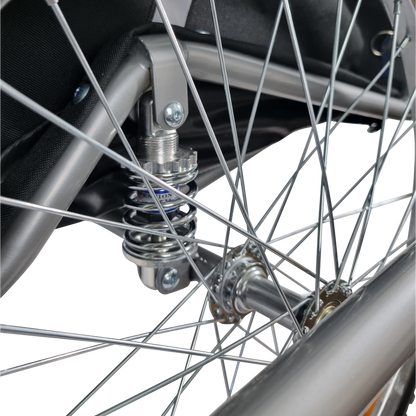 Topmast Hondenfietskar Ease - Met vering - Opvouwbaar - Blauw