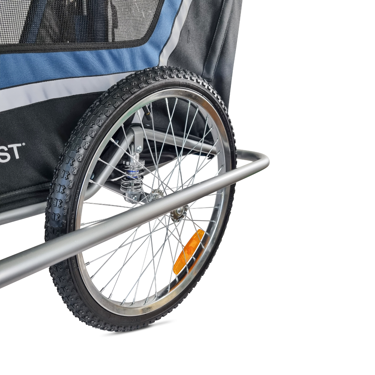 Topmast Hondenfietskar Ease - Met vering - Opvouwbaar - Blauw