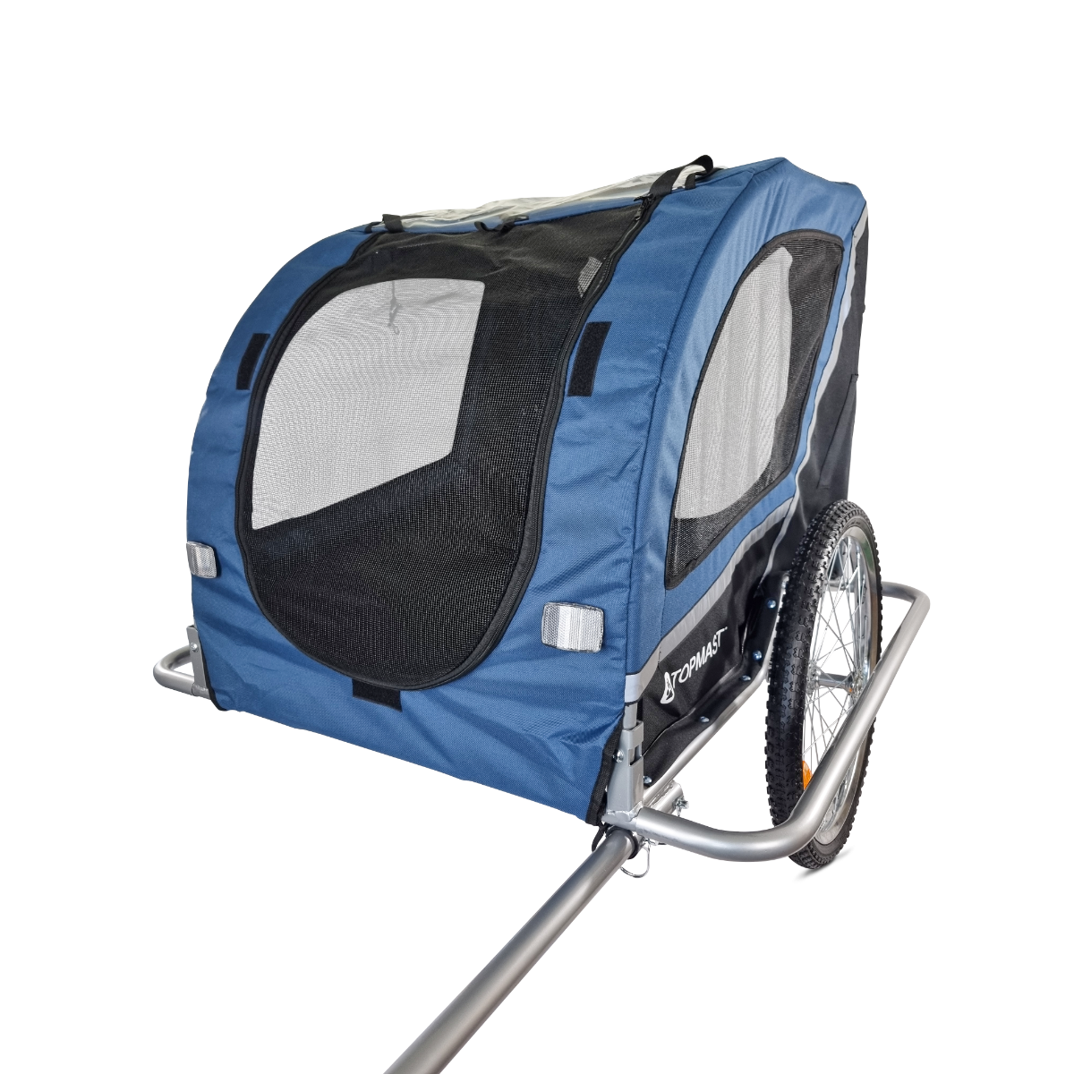 Topmast Hondenfietskar Ease - Met vering - Opvouwbaar - Blauw