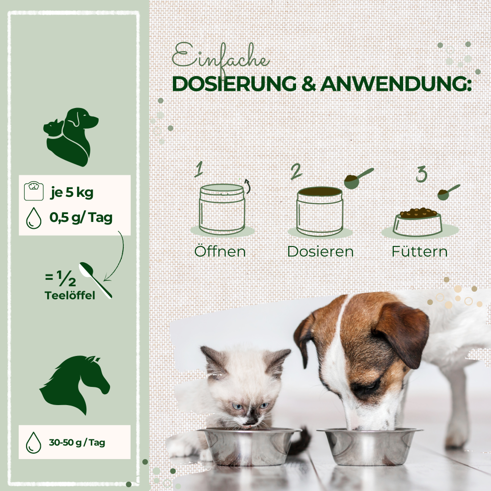 Levure de bière LaPura 250 g pour chiens, chats et chevaux