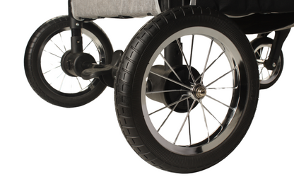 Topmast Hondenbuggy  Big Smart - Grijs - 4 Wielen - 40 Kilo Draagvermogen
