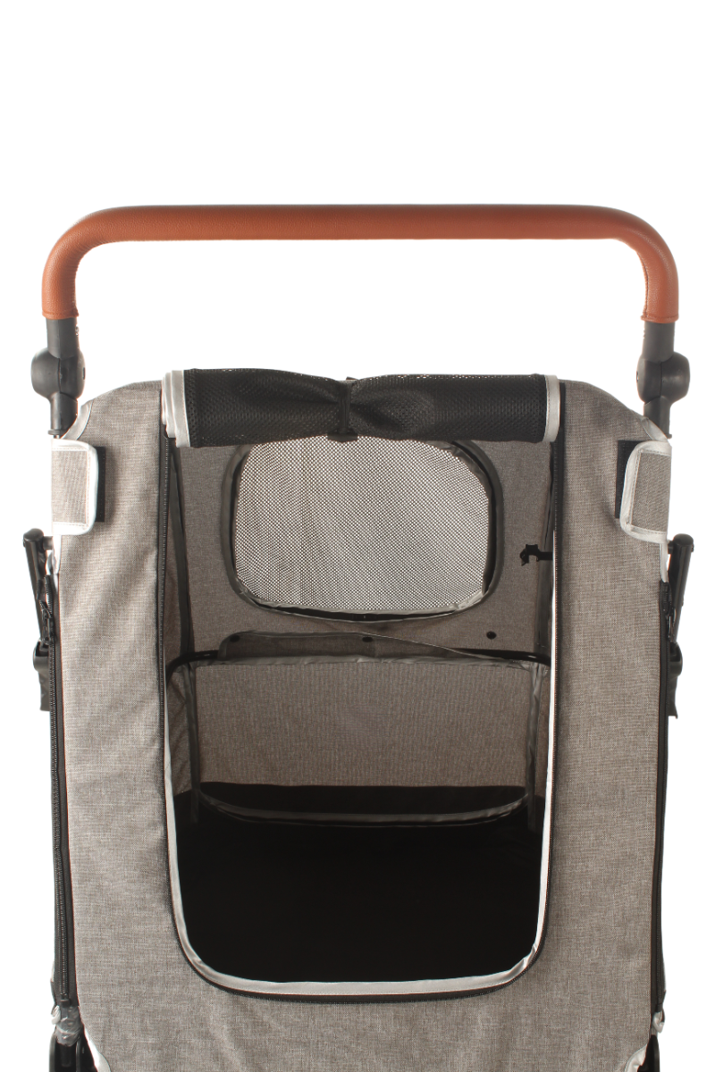 Topmast Hondenbuggy  Big Smart - Grijs - 4 Wielen - 40 Kilo Draagvermogen