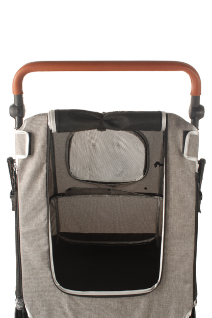Topmast Hondenbuggy  Big Smart - Grijs - 4 Wielen - 40 Kilo Draagvermogen