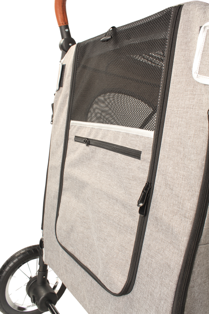 Topmast Hondenbuggy  Big Smart - Grijs - 4 Wielen - 40 Kilo Draagvermogen