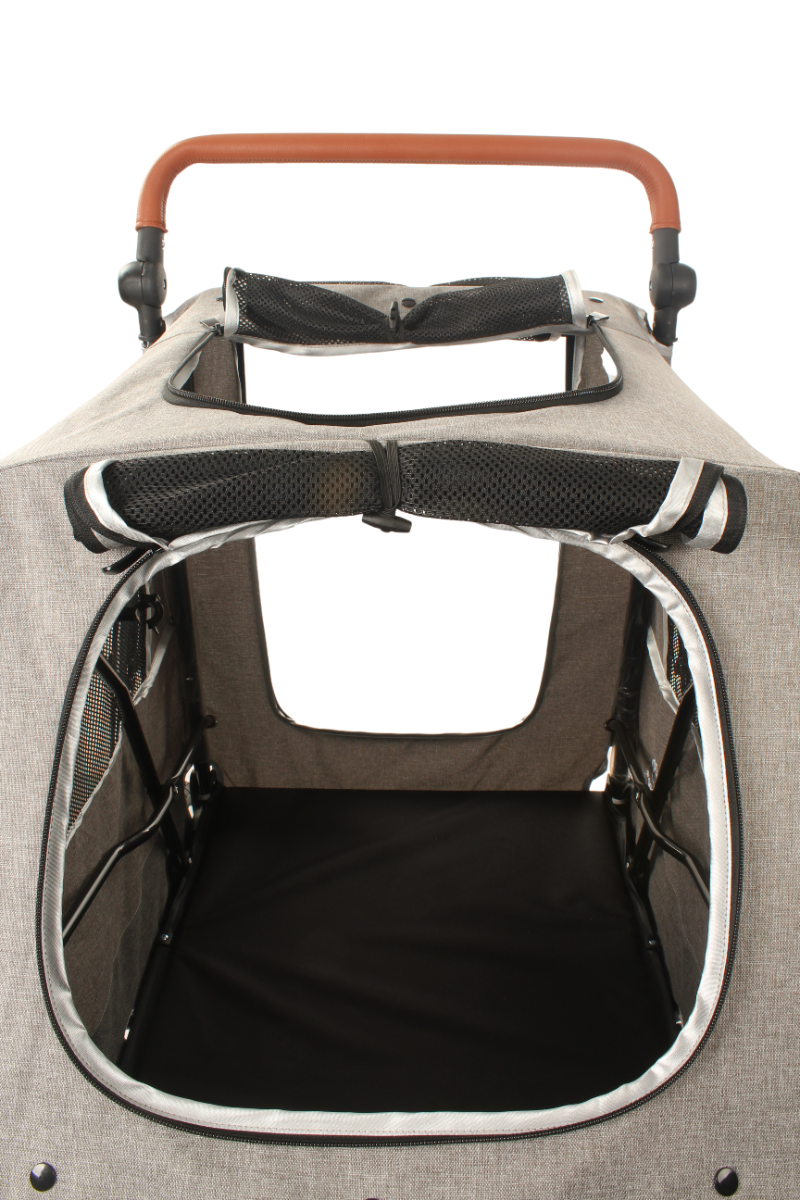 Topmast Hondenbuggy  Big Smart - Grijs - 4 Wielen - 40 Kilo Draagvermogen