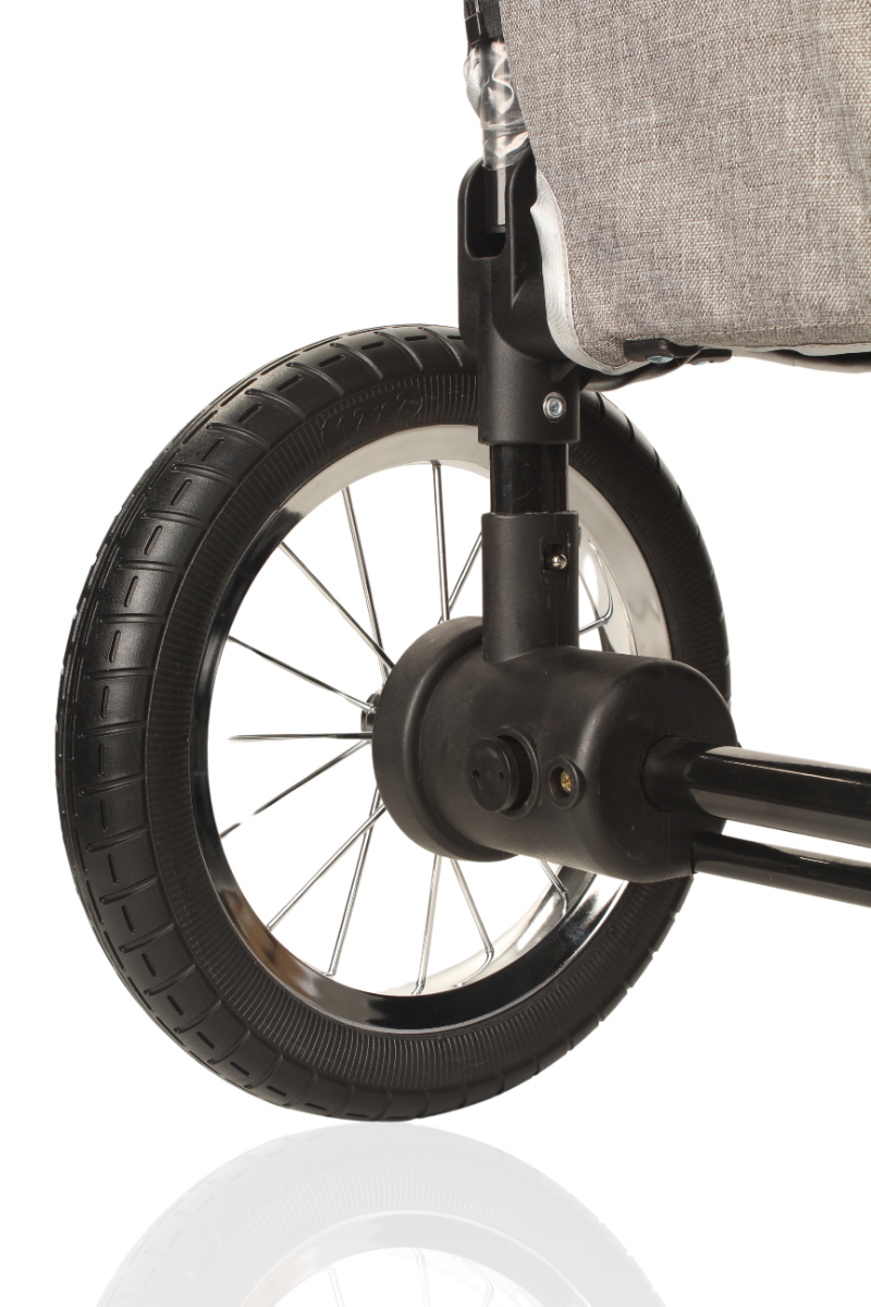 Topmast Hondenbuggy  Big Smart - Grijs - 4 Wielen - 40 Kilo Draagvermogen