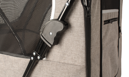 Topmast Hondenbuggy  Big Smart - Grijs - 4 Wielen - 40 Kilo Draagvermogen
