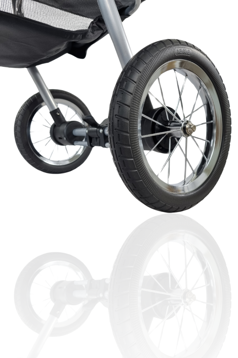 Topmast Hondenbuggy Allround All Terrain - 3 Wielen - Zwart